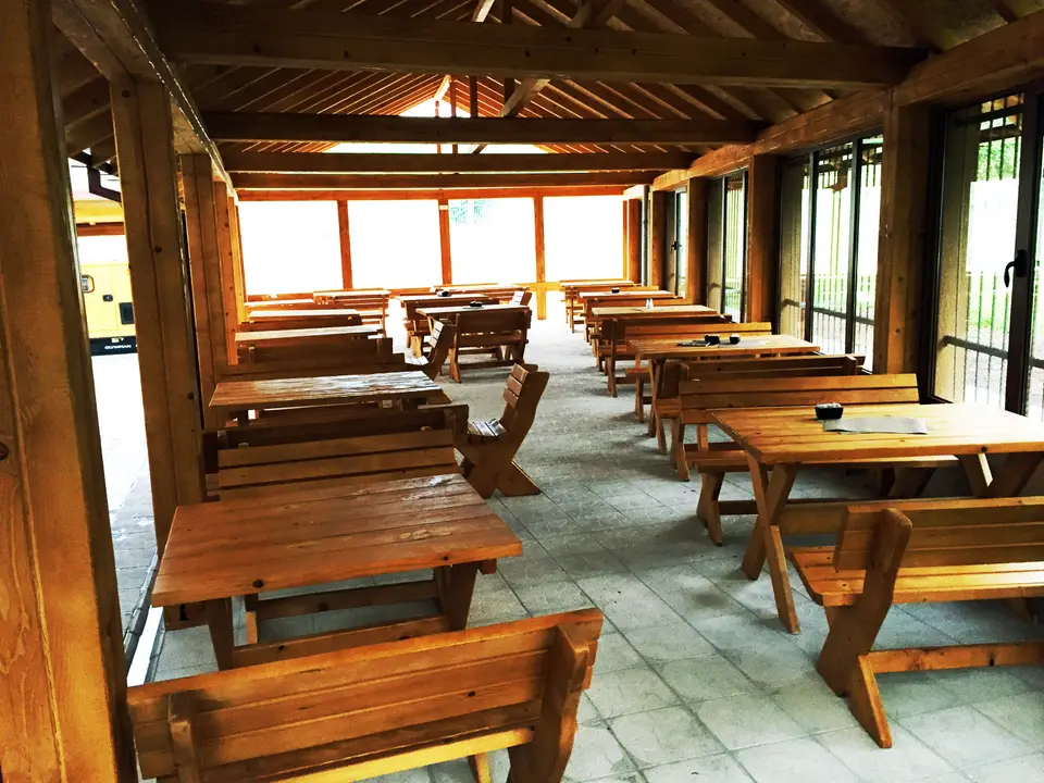 Restaurant with a glazed terrace